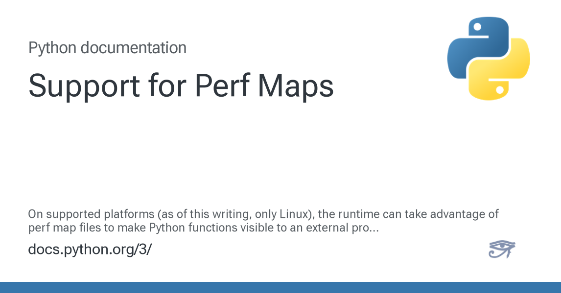 Support for Perf Maps — Python 3.13.13 documentation
