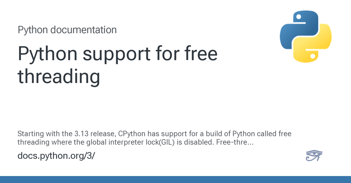 Python support for free threading — Python 3.14.6 documentation