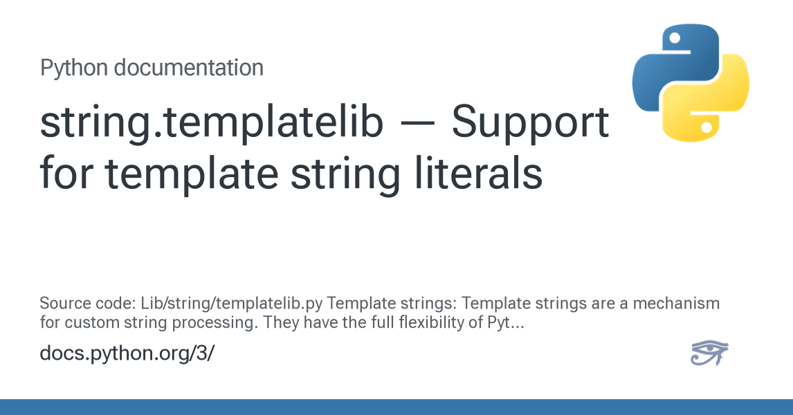 javascript : template string Images High Quality Grahic string.templatelib — Support for template string literals — Python 3.14 ...